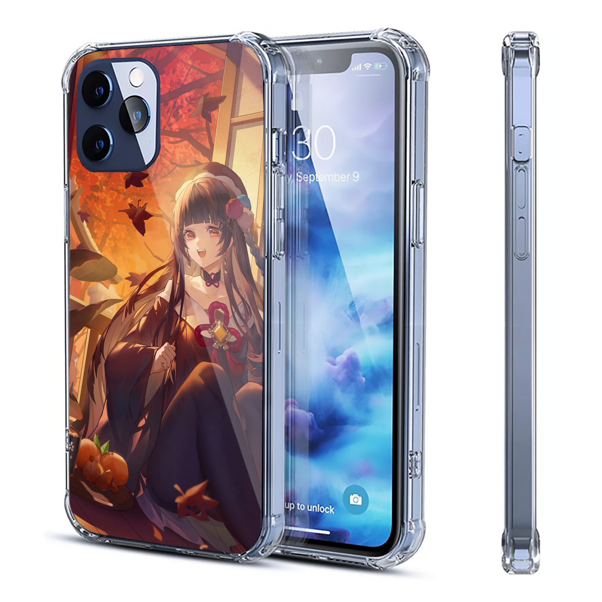 げんし神 genshin 【iPhone 12シリーズ対応】透明スマホケース（クリアソフトケース）